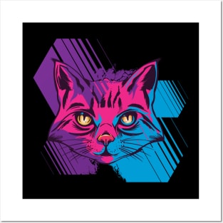 Trippy Kitty Posters and Art